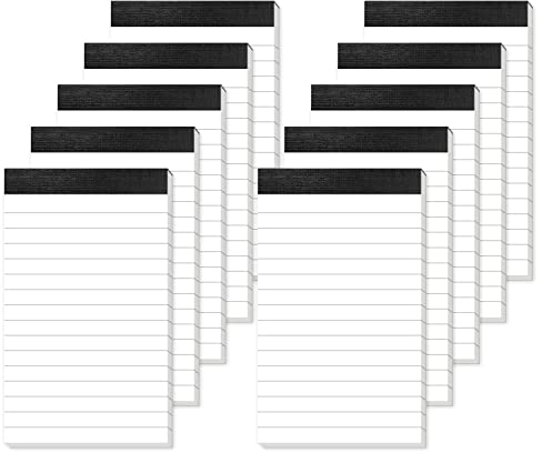 Notizblock A7 10 Stück Kleines Notizblöcke Liniert Nachfülleinlagen Notizzettel 30 Blatt pro Block Notizblock Klein Schreibblock für Arbeit Studie Tagesplanung Kleiner Notizblock Memo Büro Haushalt