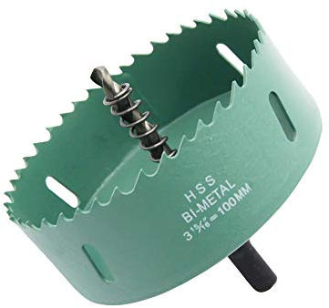 Scie cloche 100mm, mèche LAIWEI pour percer des trous dans le bois, les plaques de plâtre, les profilés en aluminium, le PVC et d'autres matériaux, outils de perçage