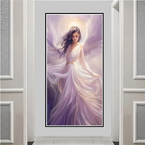 DIY 5D Diamond Painting xxl 40x80cm Engel Diamond Painting mit Diamond Painting Zubehör Full Set, Flügel Diamant Painting Bilder Erwachsene/kinder Malen nach Zahlen, Zimmer Deko, Geschenke YF-166