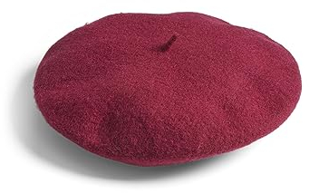 VILA Lelia Baskenmütze für Damen, rot, One size