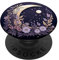 PopSockets Boho Moon And Wildflowers Adhesive PopGrip - Black - Floral Pattern - Swappable Top - Phone Grip - Compatible with Mobile Devices