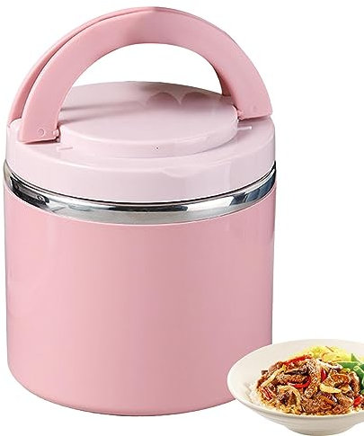 SENZZ Vibrant Stainless Steel 630ml Rectangular Insulated Lunch Box, Hot Food Storage, School Lunches, Outdoor Meals, Business Lunches