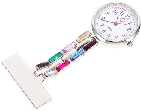 Krankenschwester Taschenuhr mit Strass, Quarzuhr aus Legierung für Klinik