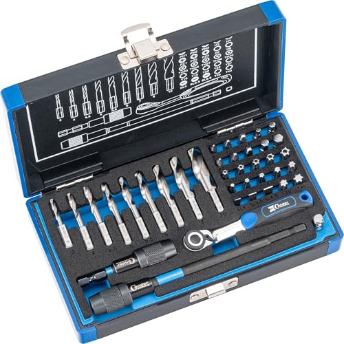 Condor Werkzeug 39600 | Spiralbohrer-Bits und Bit-Satz | 38-tlg. | mit Knarre & Adapter | 1/4 6-kant-Antrieb | xcess performance | HSS Cobalt Bohrer Set Profi Werkzeug für Heimwerker DIY