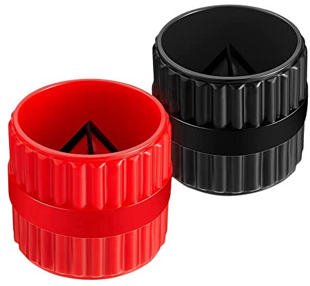 Kuuddker 2 Pcs Inner and Outer Reamer Pipes and Pipe Deburring Reamer Pipe Chamfering Tools Suitable for PVC PPR Copper Pipe -A