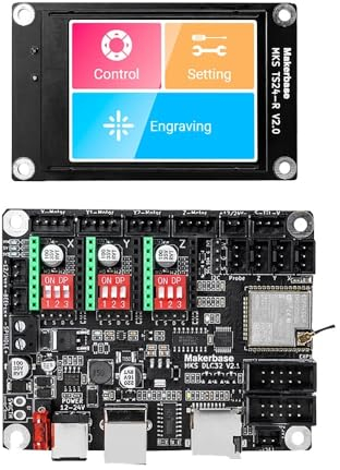 HANLEES MKS DLC32 v2 32bits GRBL Offline Wifi Controller TS35-R LCD Display CNC3018 MAX PRO Upgrade Kits für CNC Lasergraviermaschine (HANLEES-DE-Set5)