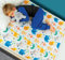 Bedwetz Potty Training Bed Pads | 100% Waterproof Mattress Protector | Bedwetting Sheets, size fits Single & Toddler Beds | Non Slip Mat with Side Wing Tucks | UK Brand | Animal