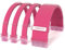 Sirlyr Lot de 4 câbles PSU, mode d'extension de câble PC, câble d'alimentation personnalisé Easy Management - 1 x 24 broches ATX / 1 x 8 (4+4) broches EPS/Longer 2 x 8 (6+2) broches plaquées or, rose