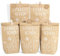 BOFUNX 12pcs Geschenktüten Set - Dankeschön Kraftpapiertüten+12pcs Holzklämmerchen+12pcs Aufklebern zum Verpacken für Einschulung Hochzeit Geburtstag Taufe Konfirmation Kommunion