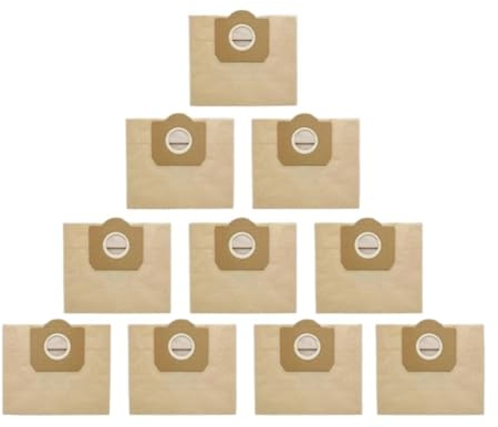 Bolsas De Filtro For Aspiradoras, Compatibles Con KARCHER WD3 Premium WD 3300 M WD 3200 WD3.500 P 6959-130 RB88 RU100 RU101 A2204 A2656, Accesorios De Repuesto For Aspiradoras(10PCS)