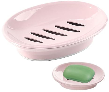 Zuasdvnk Jabonera con diseño de drenaje integrado, jabonera para baño y cocina