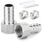 ERGAOBOY 2 pcs raccords cannelés de tuyau, 25 mm barbelé à 1 BSP femelle BSP raccords, 304 raccord à compression en acier inoxydable pour l’eau, industriel