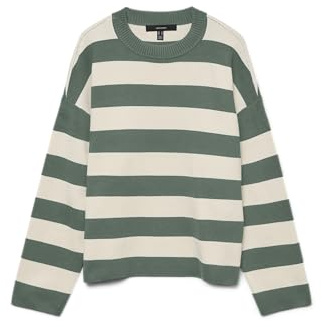 VERO Moda Damen Vmsilje Ls O-Neck Boxy Pullover Noos Vmsilje Ls O-Neck Boxy Pullover Noos (1er Pack)