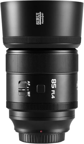 SIRUI Aurora 85mm F1.4 Full Frame Auto Focus Lens, Telephoto Prime Portrait Lens for E Mount Cameras, Black