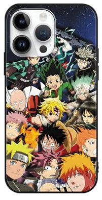 LOWBDGFU Schutzhülle für Apple iPhone 12 Pro Max Hülle 6.7 Zoll, Cartoon Anime One Piece Naruto mit Muster Designs Manga Mädchen Junge Case Schutz Handyhülle Stoßfest TPU Weich Ultra Dünn Cover