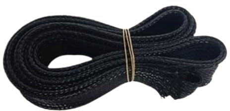 YJQHODY 656ft Expandable Braided Cable Sleeves, Sheathing Harness Wire Loom Wrap 3mm 4mm 6mm 8mm 10mm, Braided Black Cable Sleeve(4 mm)