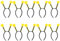 Homoyoyo Lot De 10 -Têtes En Forme De Fourmi Accessoires Pour Coccinelle Costume D'Abeille Accessoires De Fête D'Halloween Costume D'Abeille Décorations De