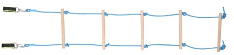 ifundom 1 Satz Kinderkletterleiter Outdoor- Für Hängebrücke Für Baumhaus Trampolinleiter Strickleiter Für Zubehör Für Klettergerüste Leiterbügel Buche Sky-Blue