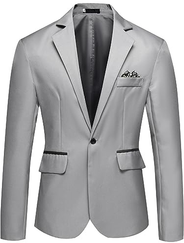 Herren Sakko Sportlich Modern, Jackett Herren, Herrenanzug Mit Knopfleiste Vorne Business Sakko Baumwolle Herrenblazer Leichtgewicht Anzugsakko Atmungsaktiv Sportsakko Regular Fit Für Hochzeit Party