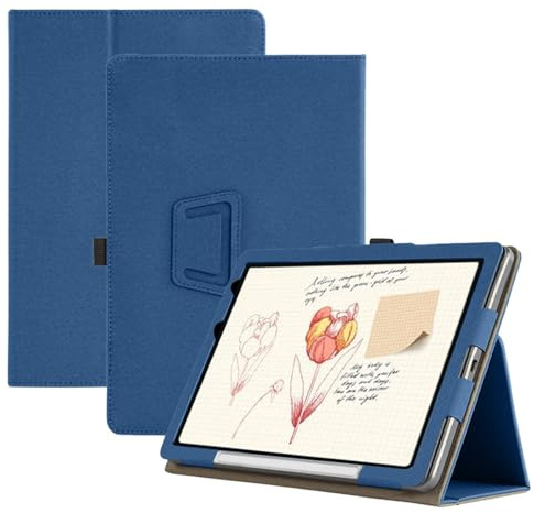 Hülle für XPPen Magic Note Pad 10.95Zoll Papier-Tablet, Zweifach Falt Klapp Magnetisches Schutzhülle mit Standfunktion, Auto Wachen/Schlafen Ultradünne PU Leder Schale (Dblau,10.95in)