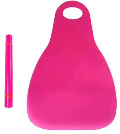 Kinder-Schneerutscher - Popo-Rutscher Schlitten Schneeflitzer Schnee-Teller Snowboard Vielseitiges Ganzjahres-Rodeln für Schnee, Sand Freizeit-Rutschbrett mit langlebigem Design (Pink)