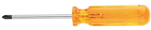 Klein Tools BD144 1/4-Inch Flat Head Screwdriver with Keystone Tip, 4-Inch Shank and Comfordome Handle