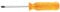 Klein Tools BD144 1/4-Inch Flat Head Screwdriver with Keystone Tip, 4-Inch Shank and Comfordome Handle