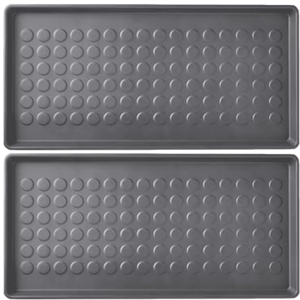 HSD Boot Tray, Muddy Boot Tray, Black, 29x15x1 Pack of 2
