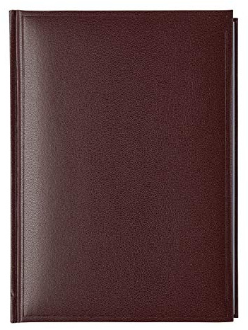 Idena 11235 - Buchkalender 2019, FSC-Mix, A5, 400 Seiten, bordeaux