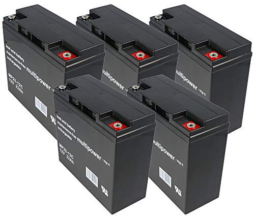 MultiPower Batterie compatible avec la batterie de scooter électrique SXT Raptor 1200 60 V 22 Ah, compatible avec 6-DZM-20