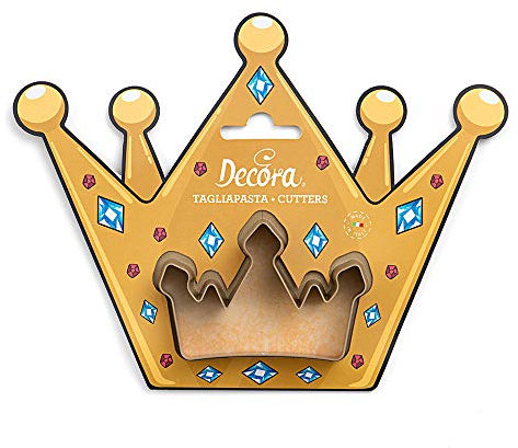 Decora 0255057 AUSSTECHER AUS KUNSTSTOFF CROWN, Gold