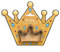 Decora 0255057 AUSSTECHER AUS KUNSTSTOFF CROWN, Gold