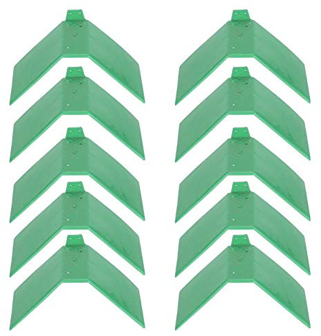 Pigeon Rest Stand-10pcs Plastic Small Plastic Bird Perch Dove Rest Stand Anti-Skid Perches Roost Frame for Bird Supplies (Green)