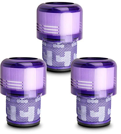 Lemige 3 Pack Vacuum Filters Replacement Parts Compatible with Dyson V11 Origin V11 Torque Drive V11 Animal V11 Complete V11 Extra V15 Detect V15s Detect Submarine Vacuums, Compare to Part 970013-02