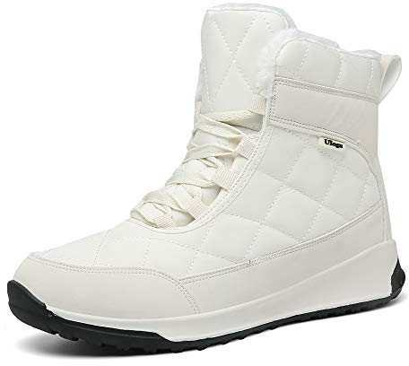 Scarpe Invernali Donna Foderato Caldo Stivali da Neve Antiscivolo Inverno Scarpe da Trekking Taglia 37-42