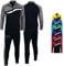German Wear Jogginganzug Trainingsanzug - Microfleece innen angeraut warm – Sport- & Freizeitanzug - Hosenbein-Zipper & Stretchstoff an der Wade – 4 Reißverschluss-Taschen Trainingsjacke & Sporthosen