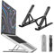 Voomy Support Ordinateur Portable, Support PC Portable à 6 Niveaux Réglables, Rehausseur Ordinateur Portable, Compatible avec Tous Les Ordinateurs Portables et Tablettes de 9 à 16, Noir