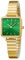 SK Mode Damenuhren Minimalistische Einfachheit Quadratische Damenuhren (Green-Gold)