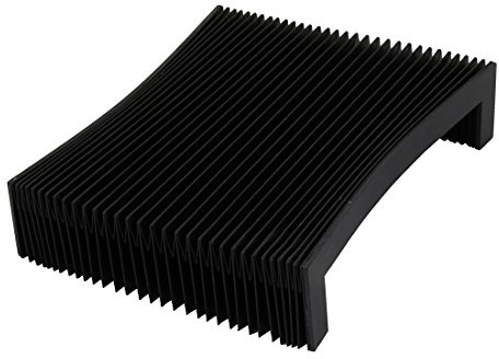 Ruilogod Caoutchouc synthétique 10.2 x2.4 x3.4 couvercle de poussière d'accordéon noir pour la fraiseuse