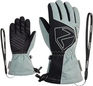 Ziener Kinder Laval Ski-Handschuhe/Wintersport | wasserdicht, extra warm, Wolle, Gray Seal Ripstop, 3,5