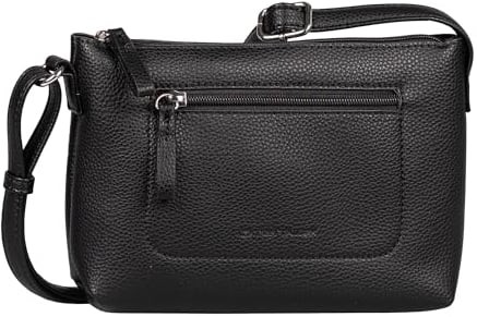 TOM TAILOR Elis Damen Umhängetasche Crossbody Bag Klein Schwarz
