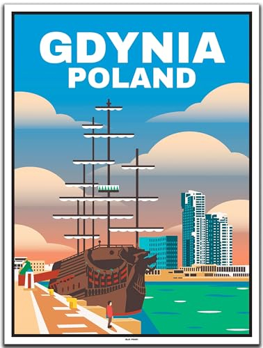 BLN PRINT Gdynia (1) - Vintage Travel Poster