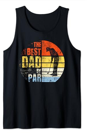 Herren Best Dad By Par Dad Gifts, Golf-T-Shirt Hobby Dad Tank Top