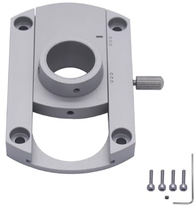 Kliplinc Audio Speaker Adapter Plate, 20mm Inner Hole, Aluminum Alloy Conversion Arm for Record Player, Record Gramophone, Easy Installation (A)