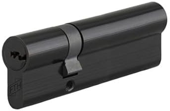 THIRARD 00402116 Cylindre Double Entry Lock FTH 6G, 30x65mm, Brass Cylinder, Matte Black Finish, Pick, Drilling and Removal Protection, 3 Reversible Flat Keys, 30x65 mm