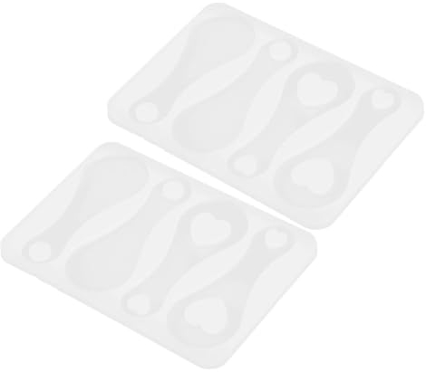 Lurrose 2pcs Shopping Cart Token Mold Trolley Token Mold for DIY Key Chain Keyring Ornament