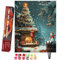 Bougimal Peinture par Numero Adulte Noël, Sans Cadre inclure Pinceaux et Acryliques Peintures - 40x50 cm, Arbre de Noël 2