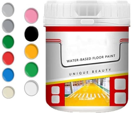 VMDUFSYEO Quick-Dry Waterproof Epoxy Floor Pai,17.6/35.2/176.3 oz Anti-Slip Water-Based Floor Paint,Durable Concrete Floor Paint for Interior and Exterior