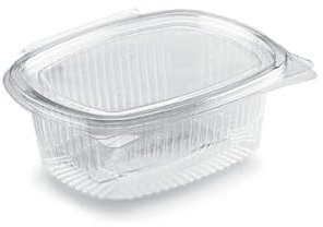 marketcaffe [100] Vaschette 750cc Quadrate in PET, Plastica: La Soluzione Completa e Sostenibile per il Confezionamento Alimentare, Ottimizzata per la Conservazione, Antigoccia