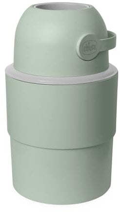 Chicco Teleskop-Windeleimer, Geräumig und Praktisch, Kompaktes Design, Kompatibel mit Chicco Odour Off Müllbeuteln, Hergestellt aus 50 Prozent wiederverwendetem Kunststoff, grün